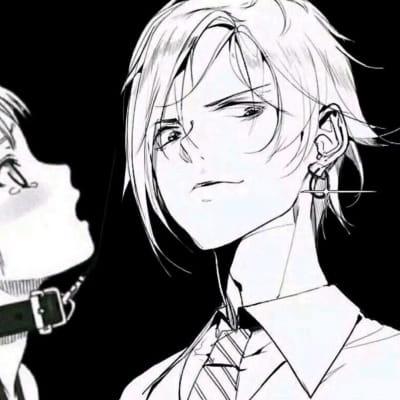 一对两张黑白魅力漫画情头