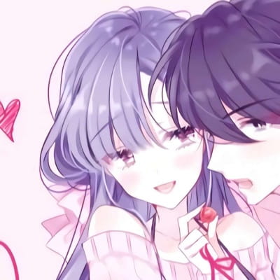 一对两张治愈风魅力动漫情头