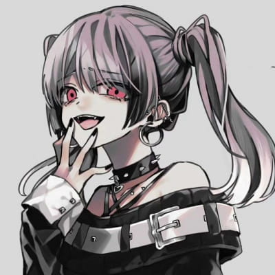 酷炫黑灰色情侣动漫头像