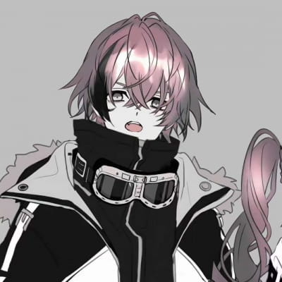 酷炫黑灰色情侣动漫头像