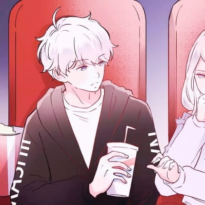 温暖卡通情侣头像