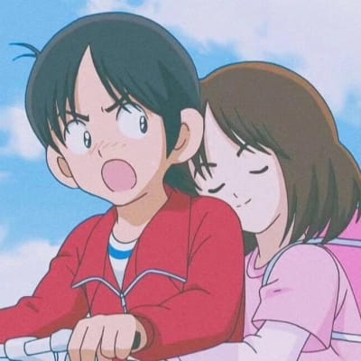 温暖卡通情侣头像