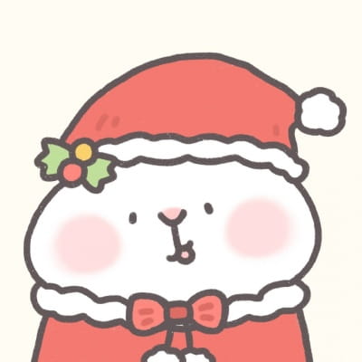 可爱圣诞卡通情侣头像