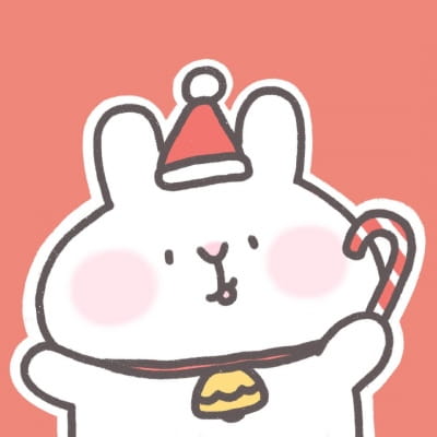 可爱圣诞卡通情侣头像