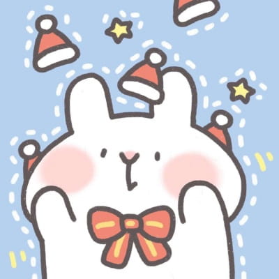 可爱圣诞卡通情侣头像