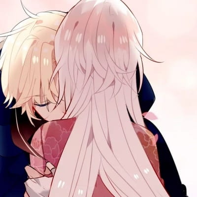 心动情侣头像动漫