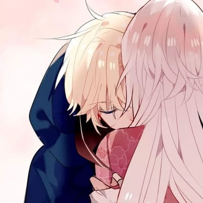 心动情侣头像动漫