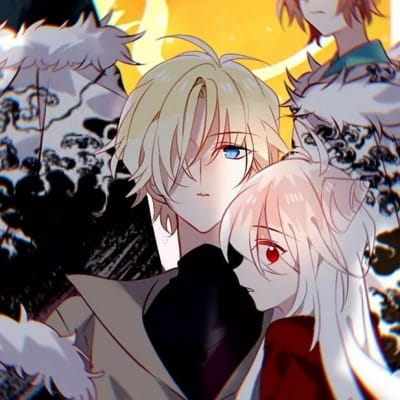 心动情侣头像动漫