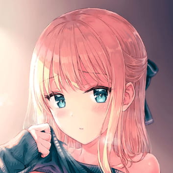 动漫女生金发头像 金色发系