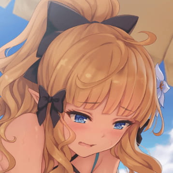 动漫女生金发头像 金色发系