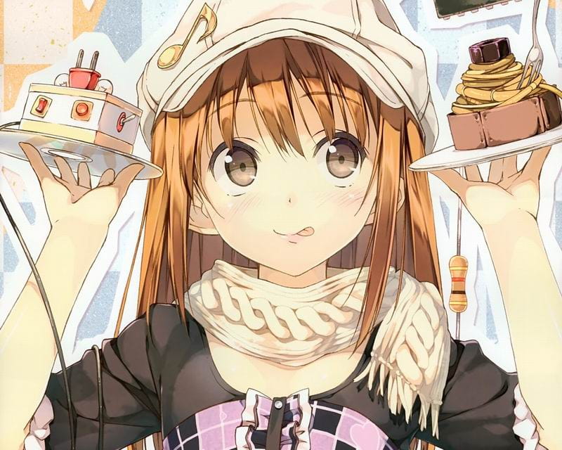 花样美少女 桌面壁纸 调皮可爱