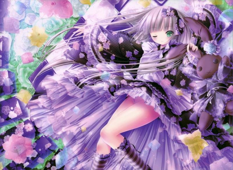 水汪汪的大眼睛 桌面壁纸 萝莉控