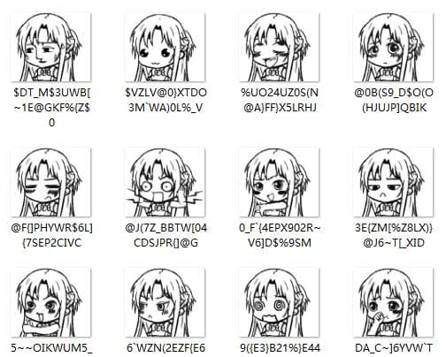 女神亚丝娜 QQ表情 刀剑神域