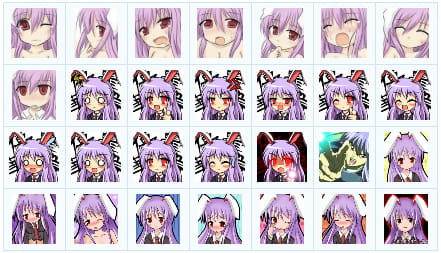 东方Project铃仙 QQ表情 萌萌哒