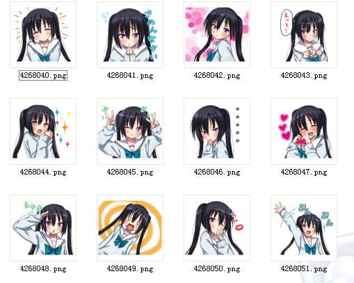 校园小女生 QQ表情 萌萌哒