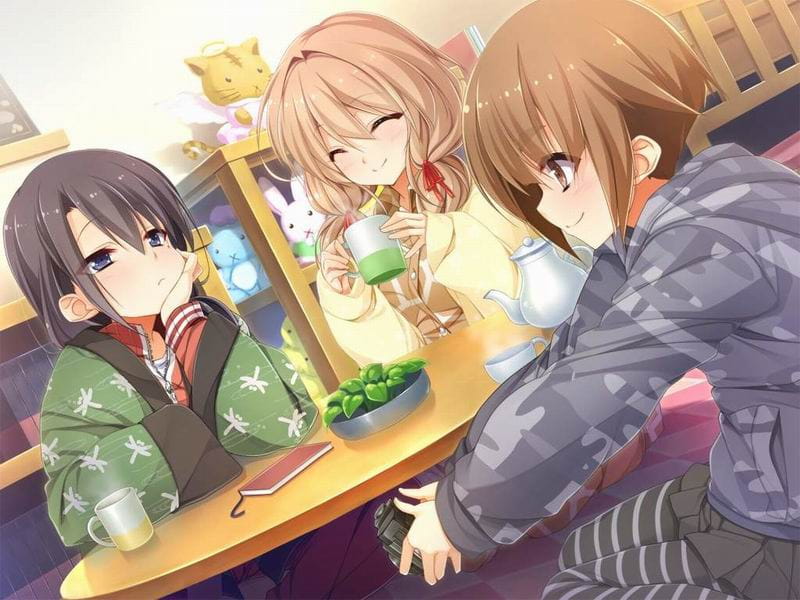 悠然自得 桌面壁纸 妹纸的休闲时刻