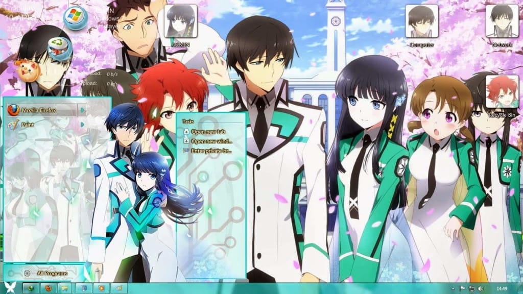 司波兄妹 win7主题 魔法科高等学校劣等生