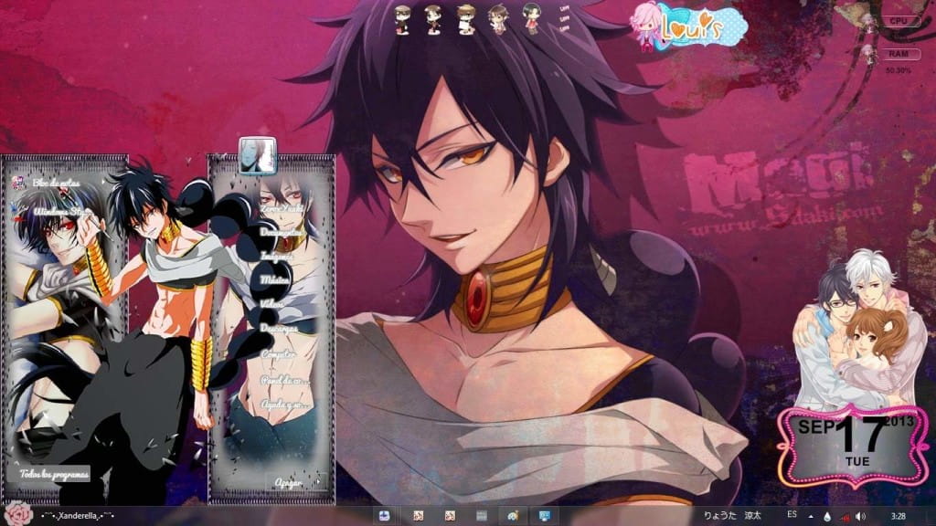 裘达尔 win7主题 魔笛magi