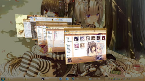 巧克力与兰香子 win7主题哦