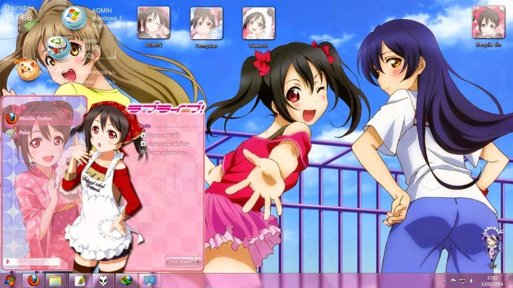 矢泽妮可 win7主题 Love Live！