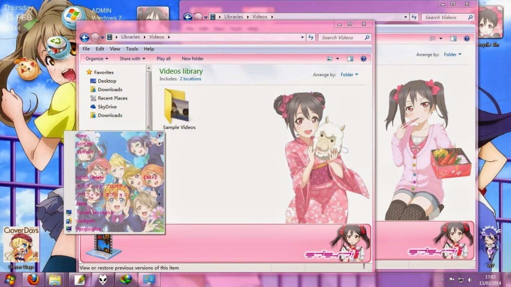 矢泽妮可 win7主题 Love Live！