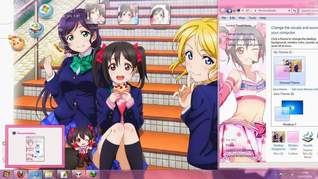 矢泽妮可 win7主题 Love Live！