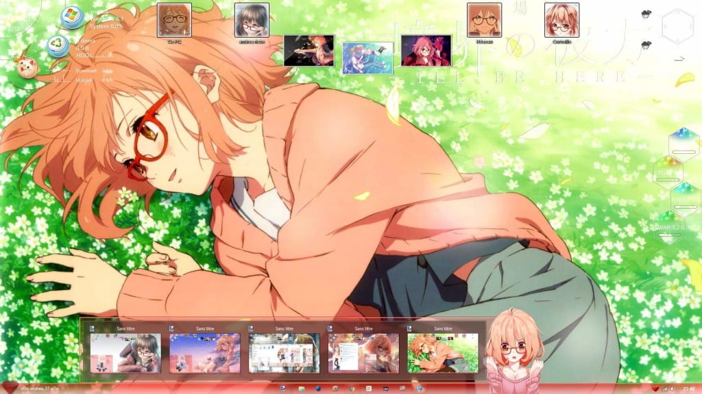 境界的彼方 栗山未来win8主题