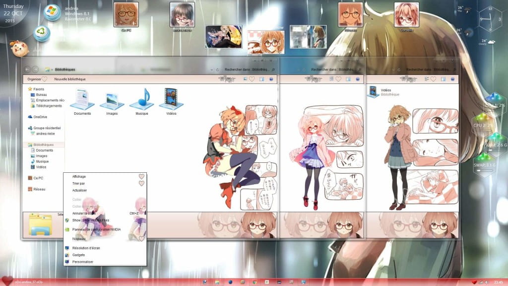 境界的彼方 栗山未来win8主题