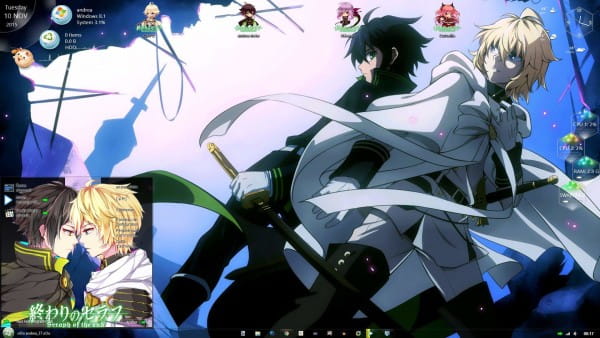 黑白双煞 win8主题 终结的炽天使