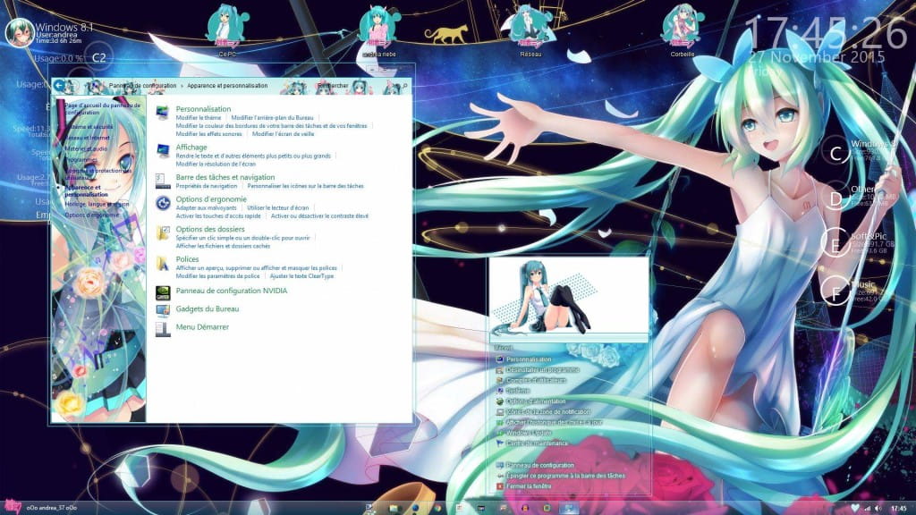 初音未来 Miku 2015 V2 win8主题
