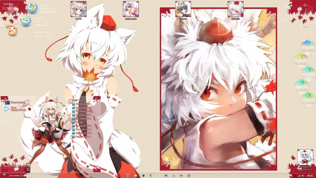 犬走椛 win10主题 东方Project