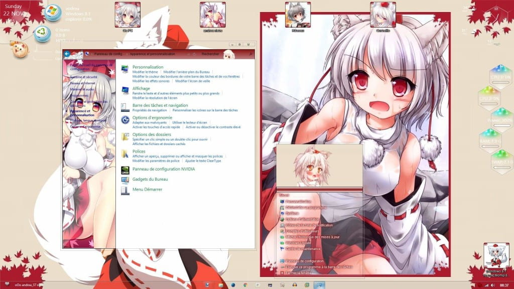 犬走椛 win10主题 东方Project