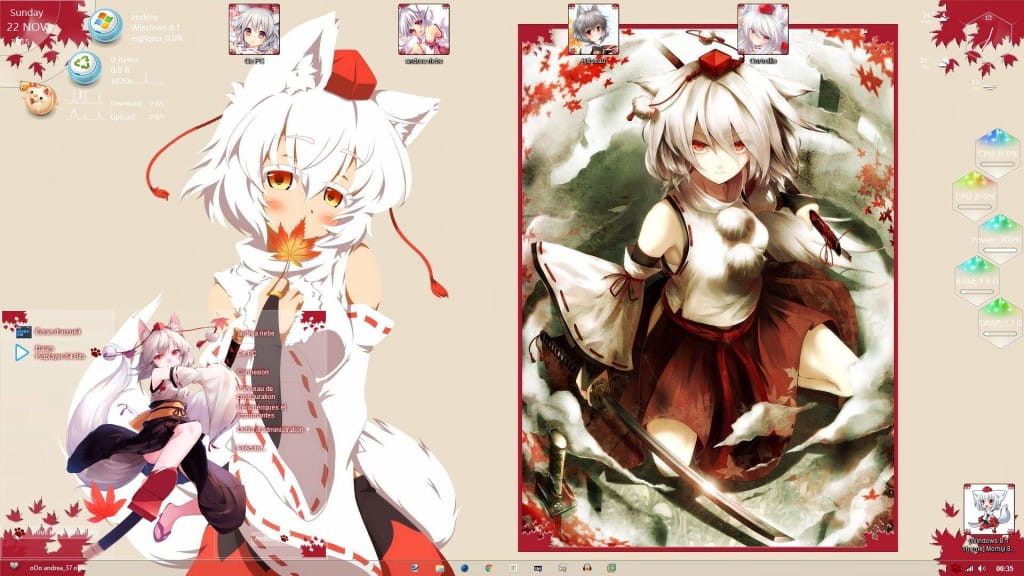 犬走椛 win10主题 东方Project