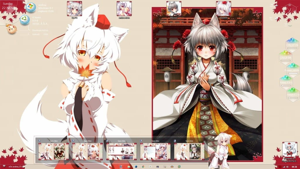 犬走椛 win10主题 东方Project