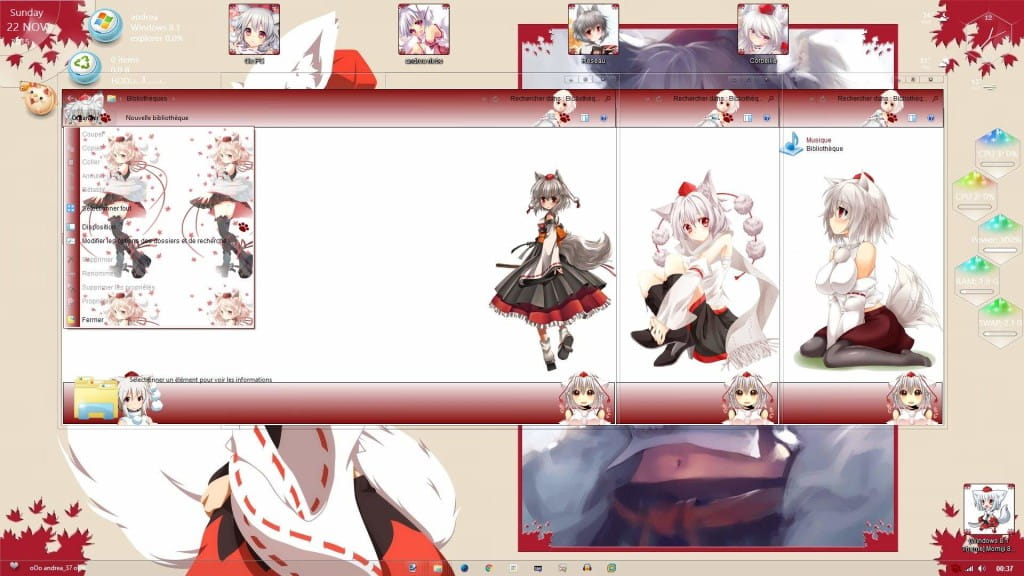 犬走椛 win10主题 东方Project