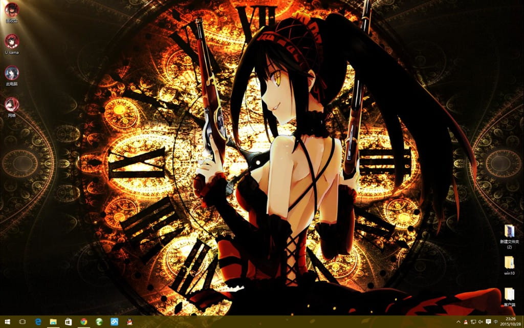 win10主题时崎狂三 约会大作战