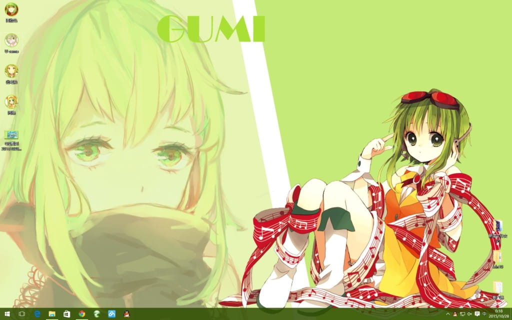win10主题Gumi Vocaloid
