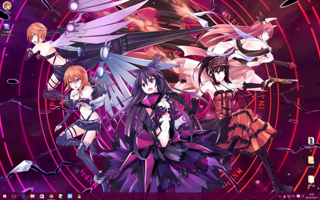 八舞耶倶矢&八舞夕弦 约会大作战win10主题