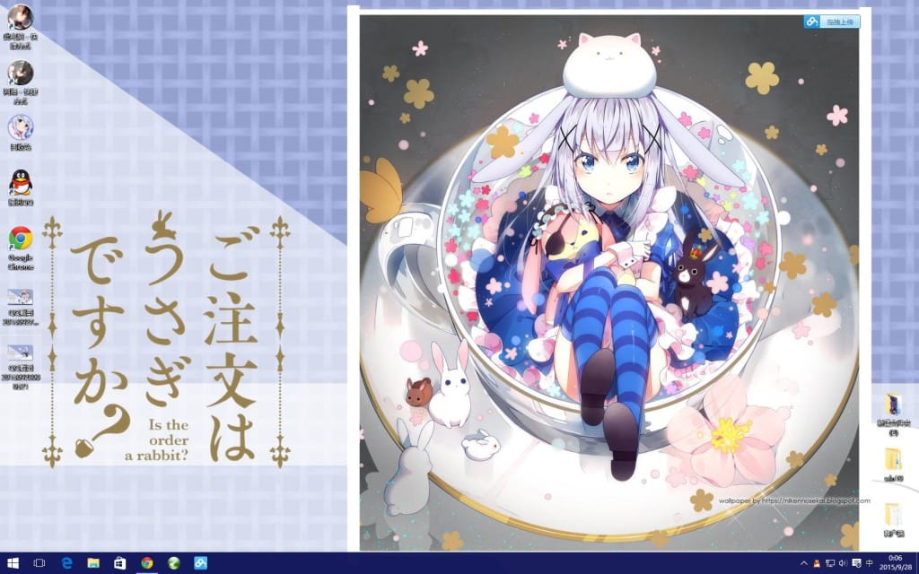 【win10主题】请问您今天要来点兔子吗？