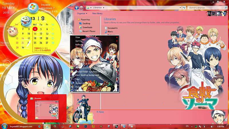 食戟之灵win7主题