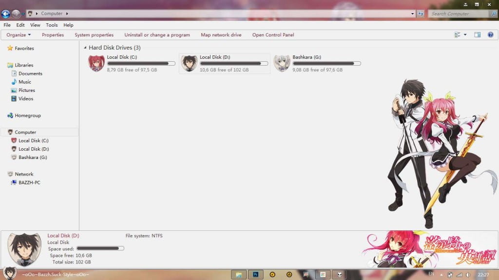 落第骑士的英雄谭 win7主题