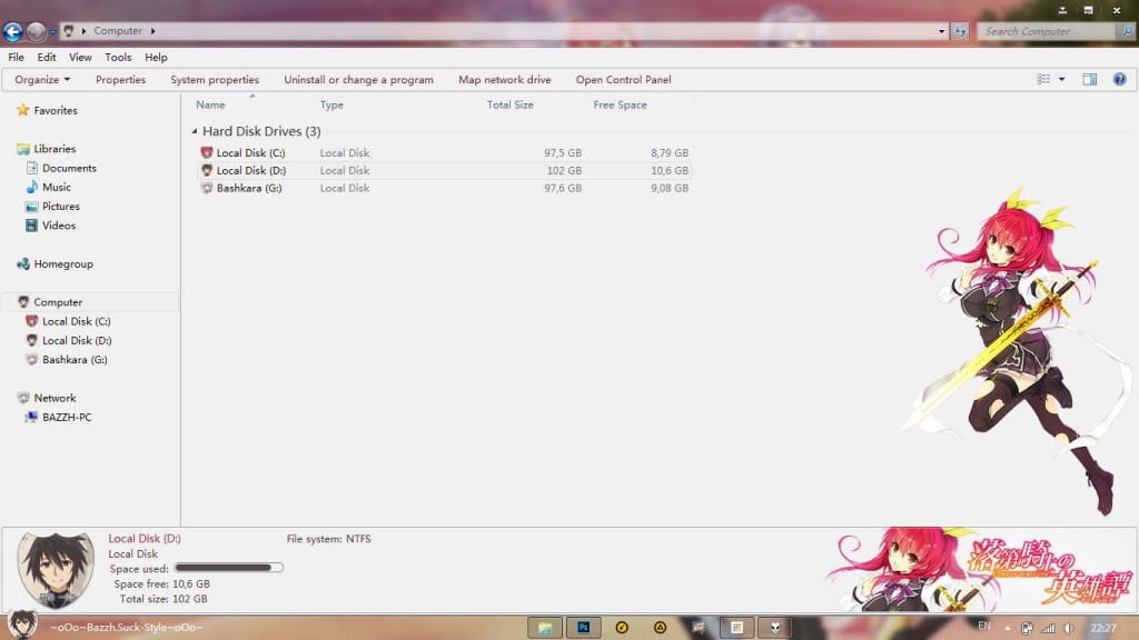 落第骑士的英雄谭 win7主题