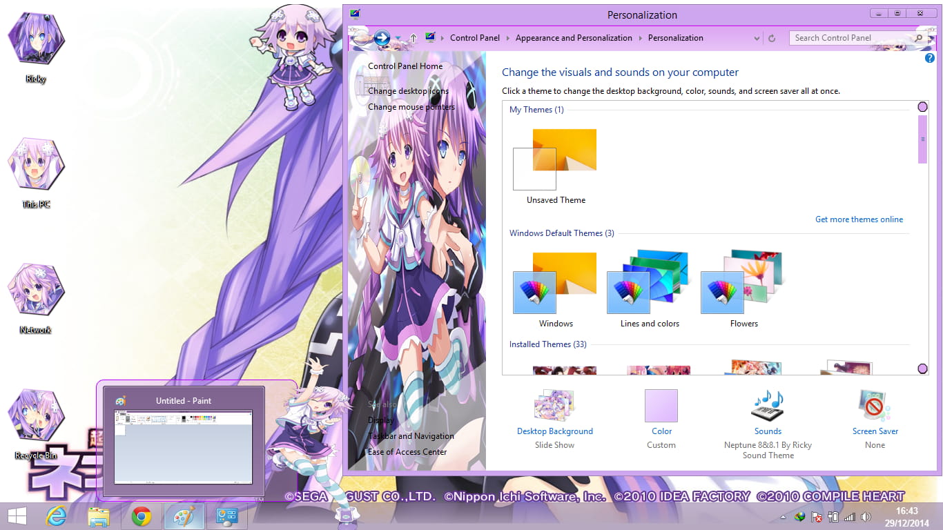 【win8/win8.1主题】超次元游戏 海王星