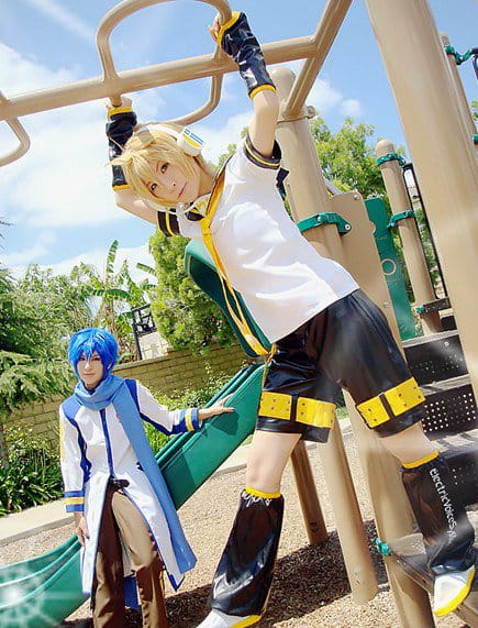 【COS】镜音连与Kaito的冰蕉一日遊