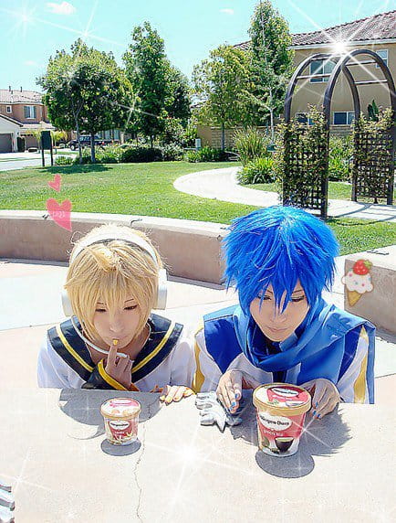 【COS】镜音连与Kaito的冰蕉一日遊