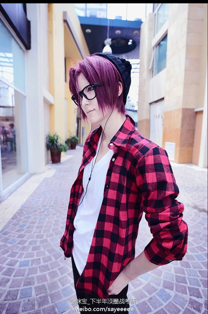 【COS】【free!】松冈凛 第二季私服+眼镜设定