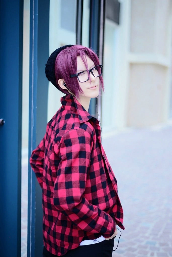 【COS】【free!】松冈凛 第二季私服+眼镜设定