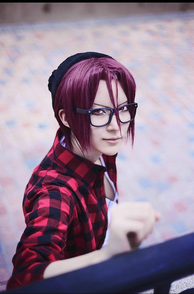 【COS】【free!】松冈凛 第二季私服+眼镜设定