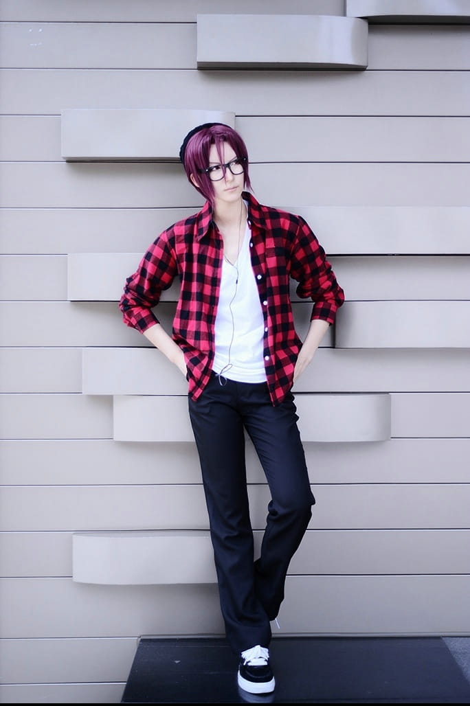 【COS】【free!】松冈凛 第二季私服+眼镜设定