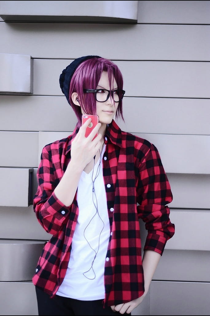 【COS】【free!】松冈凛 第二季私服+眼镜设定